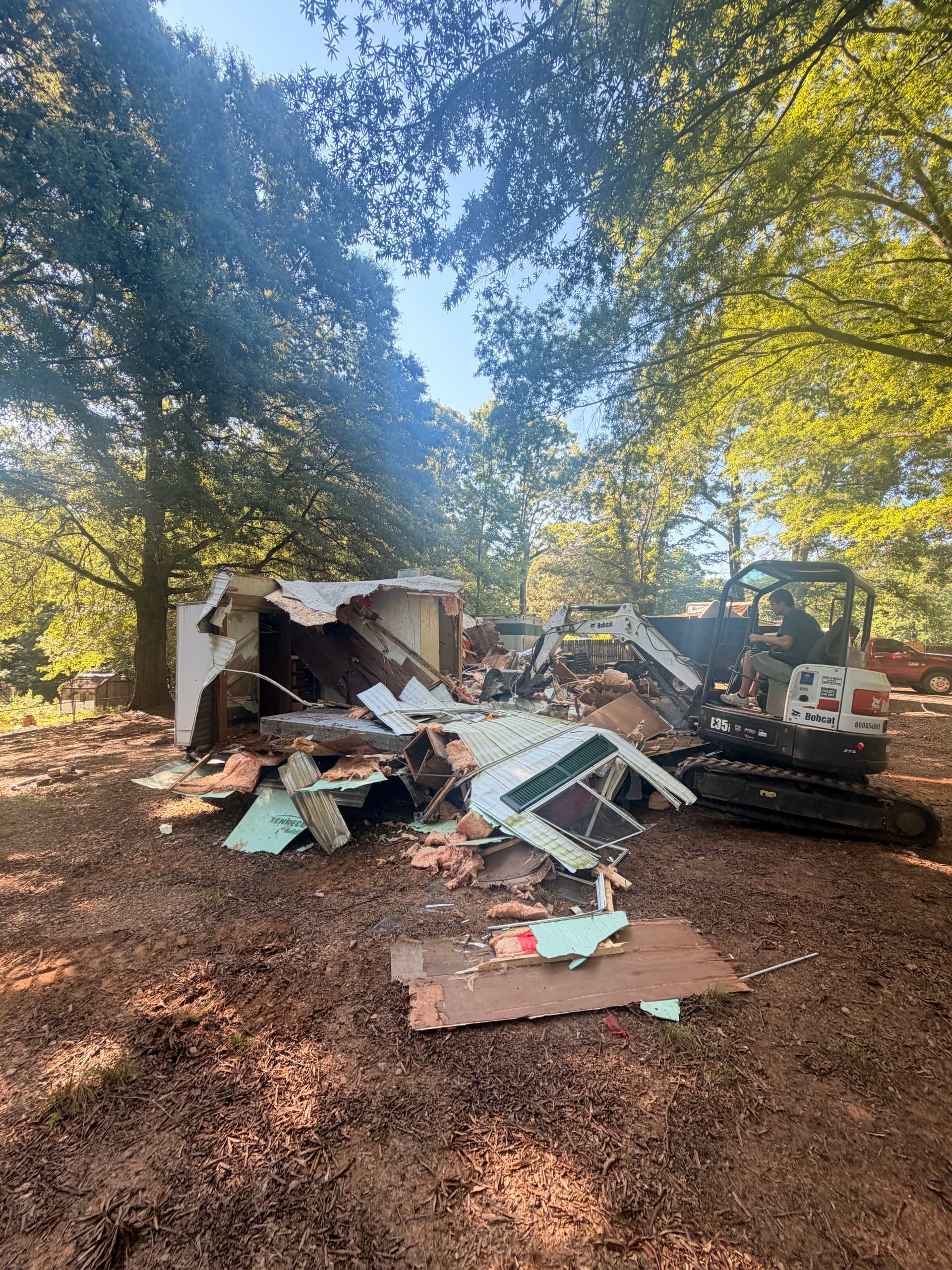 Gallery photos for Mobile Home Demolition and Pad Clearing in Walkertown NC: Image #2