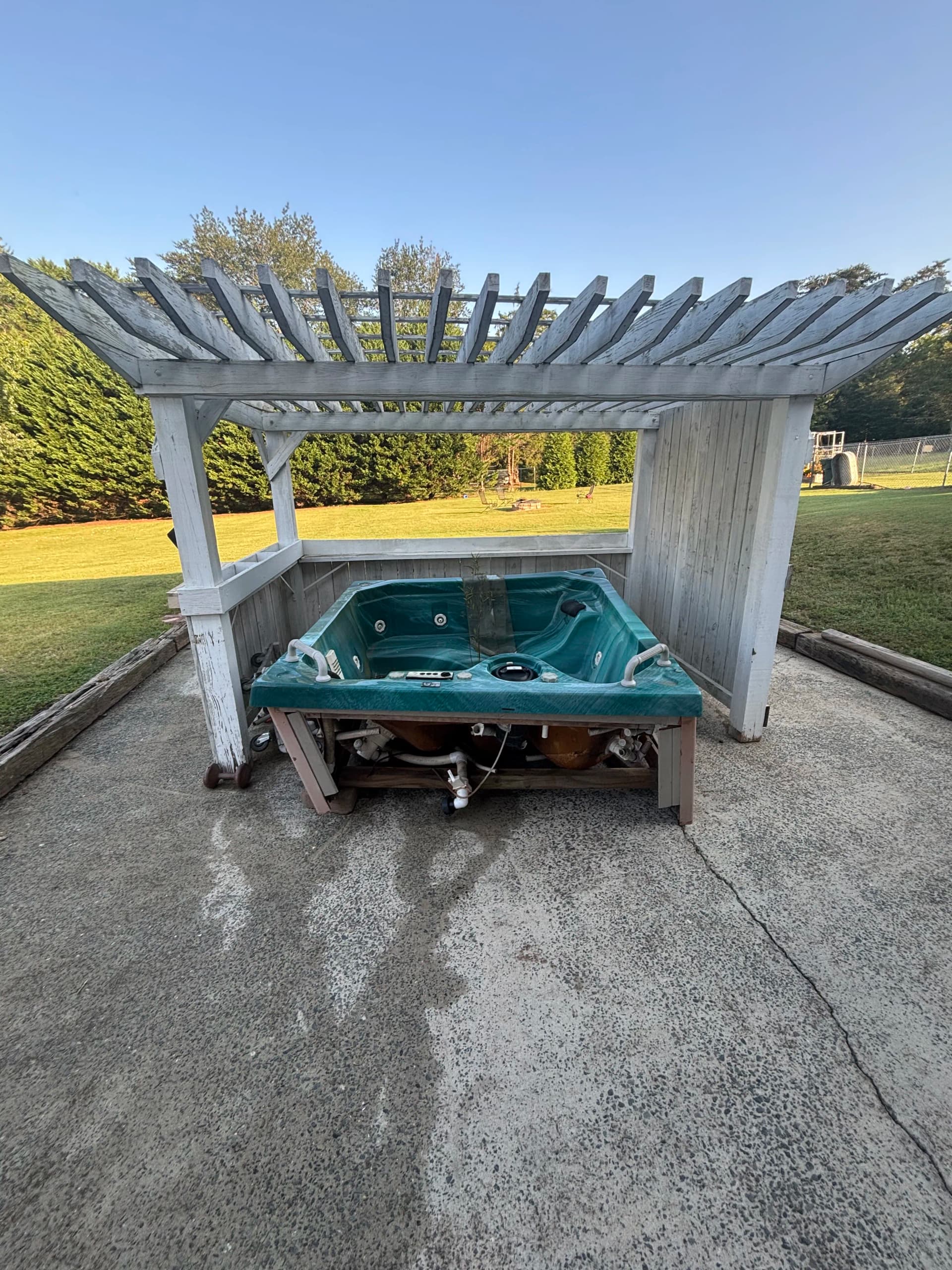 Old Hot Tub Hauled Away in the Same Week image