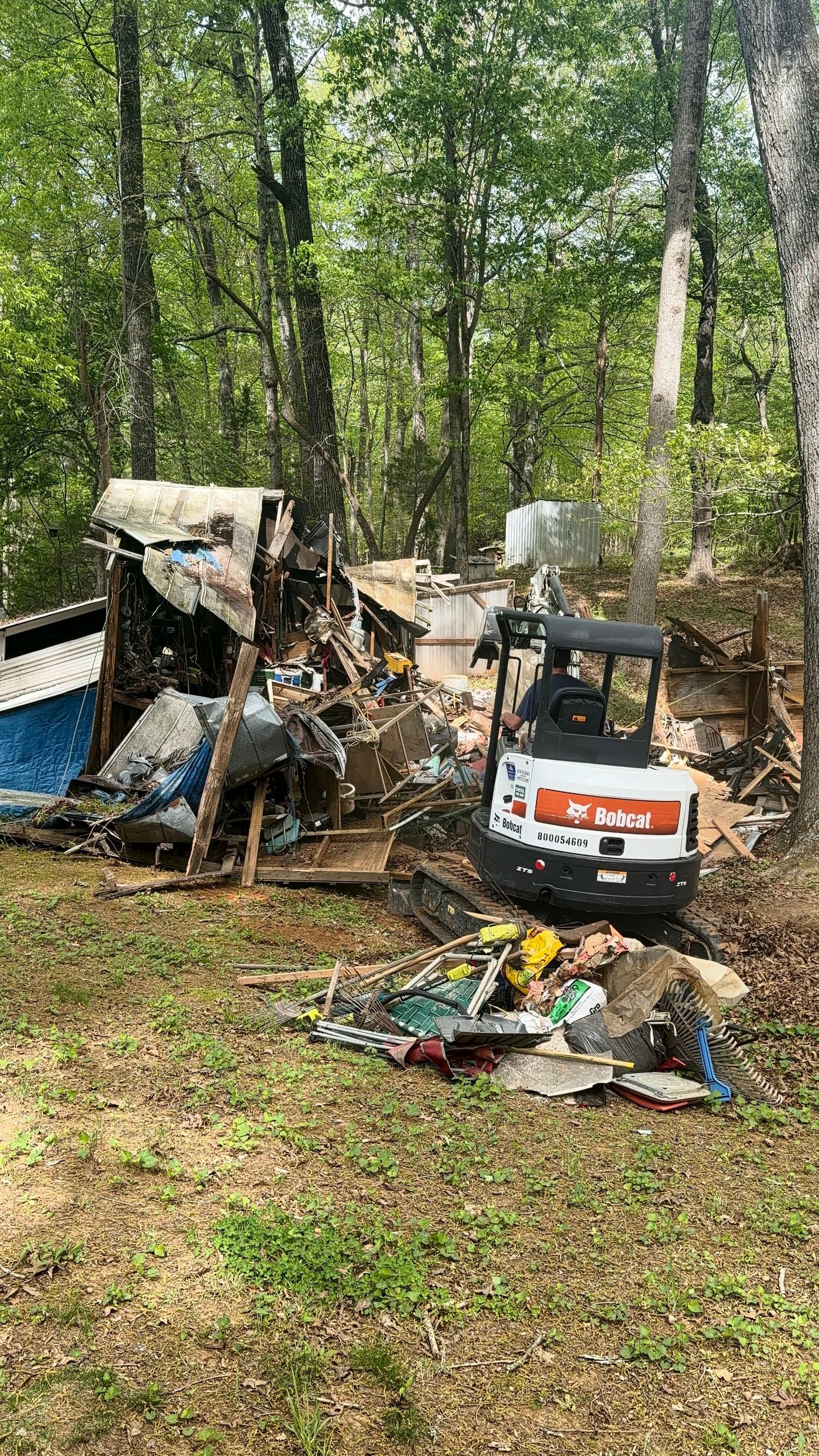Gallery photos for Old Backyard Shop Demo and Full Debris Removal: Image #2
