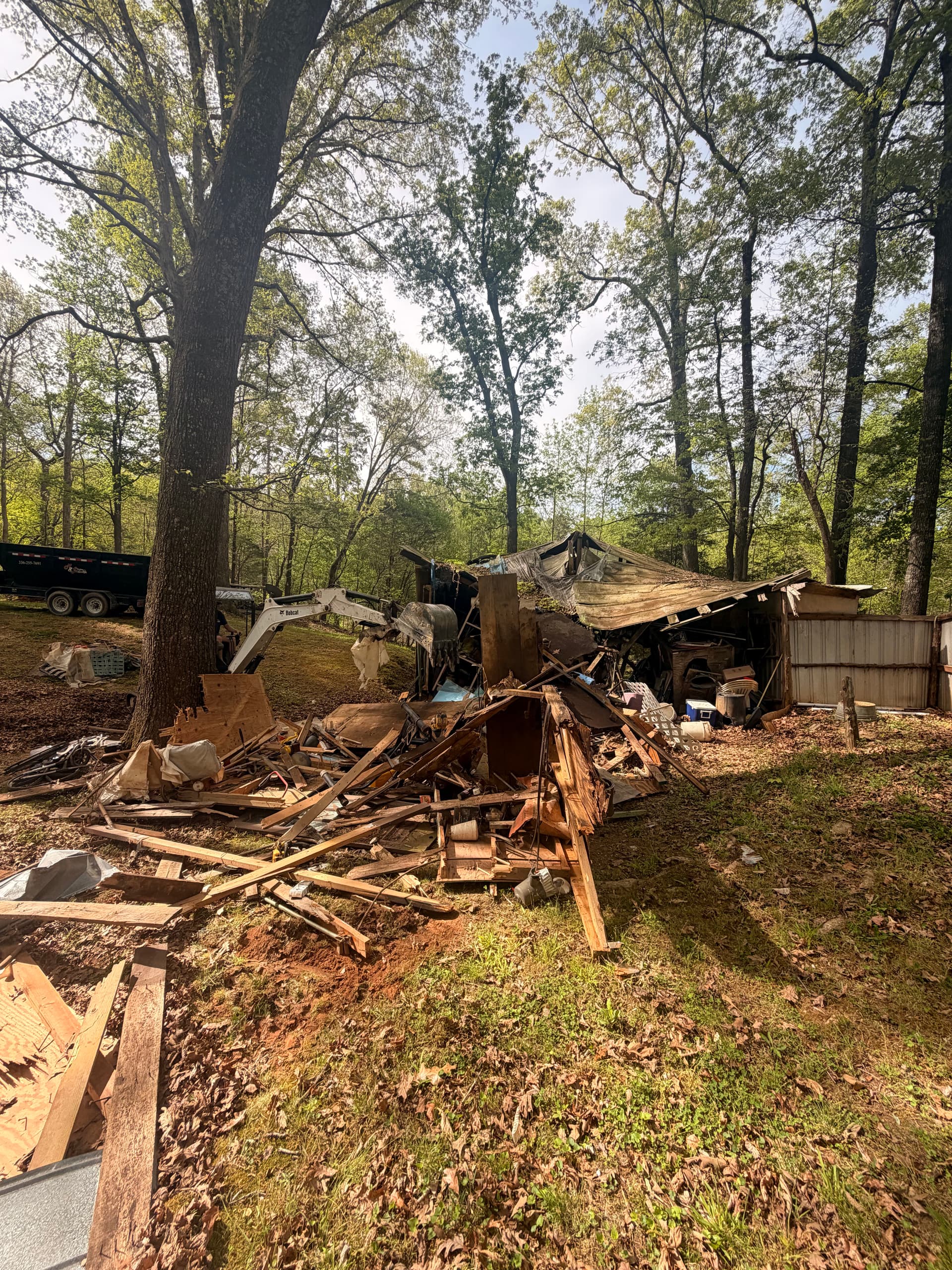 Gallery photos for Old Backyard Shop Demo and Full Debris Removal: Image #3